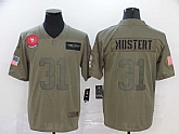 Nike 49ers 31 Raheem Mostert Olive Salute To Service Limited Jersey,baseball caps,new era cap wholesale,wholesale hats
